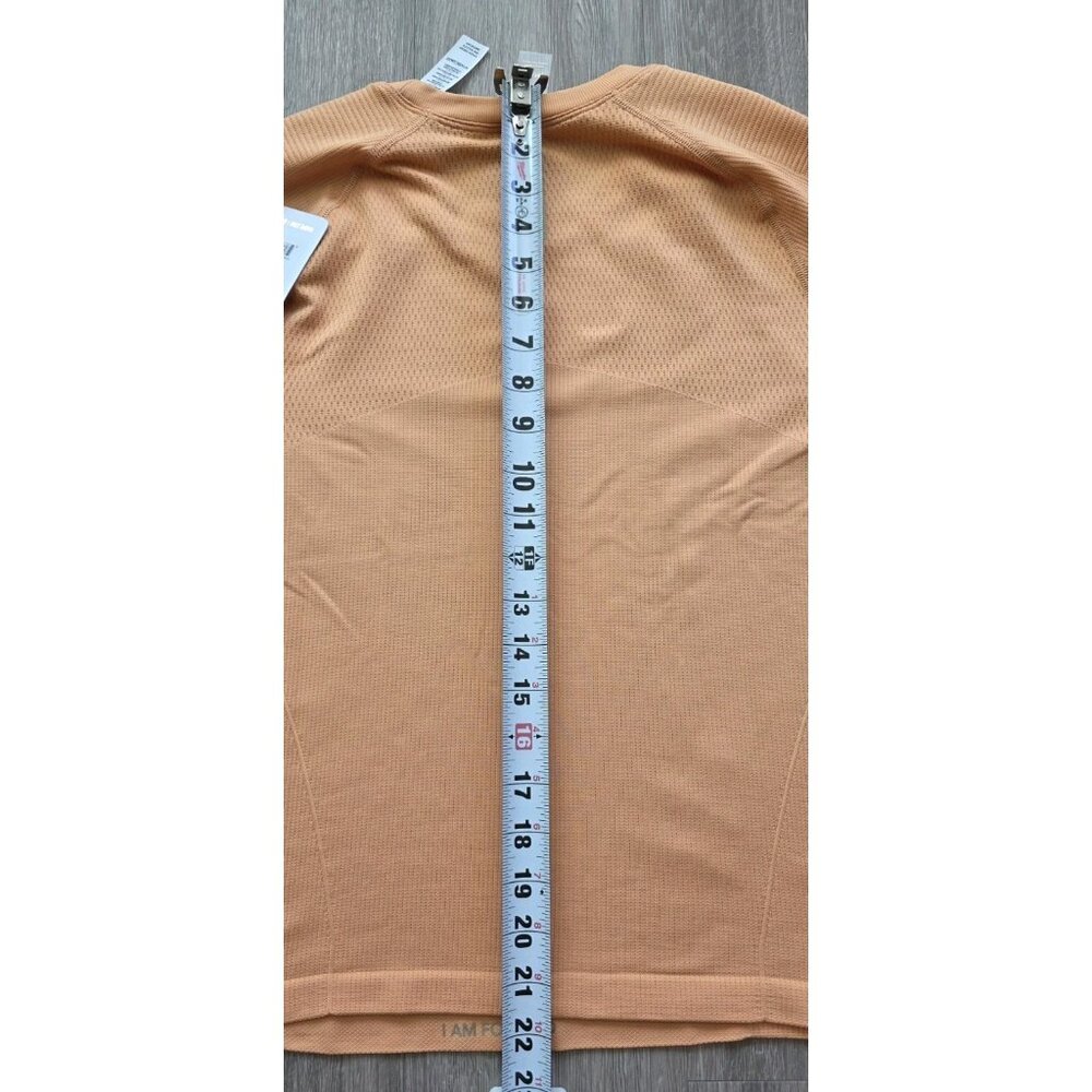 RHONE Womens M Orange Haze Breakaway Ribbed Tee GOLD FUSION Athletic - Picture 9 of 9